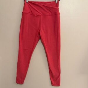 Beyond Yoga Pink Crossover Space Dye Leggings